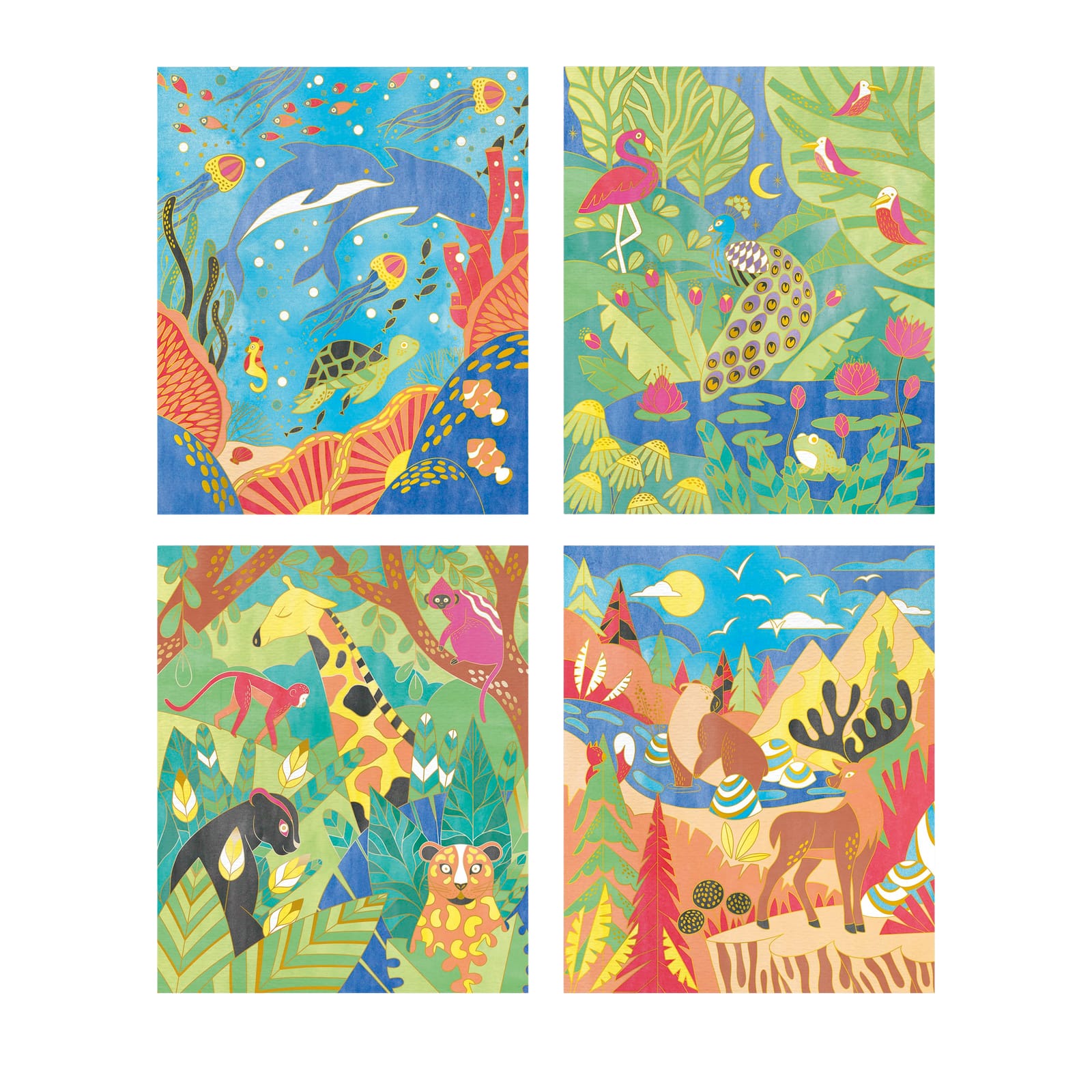 Watercolour Painting Board Set - Animals