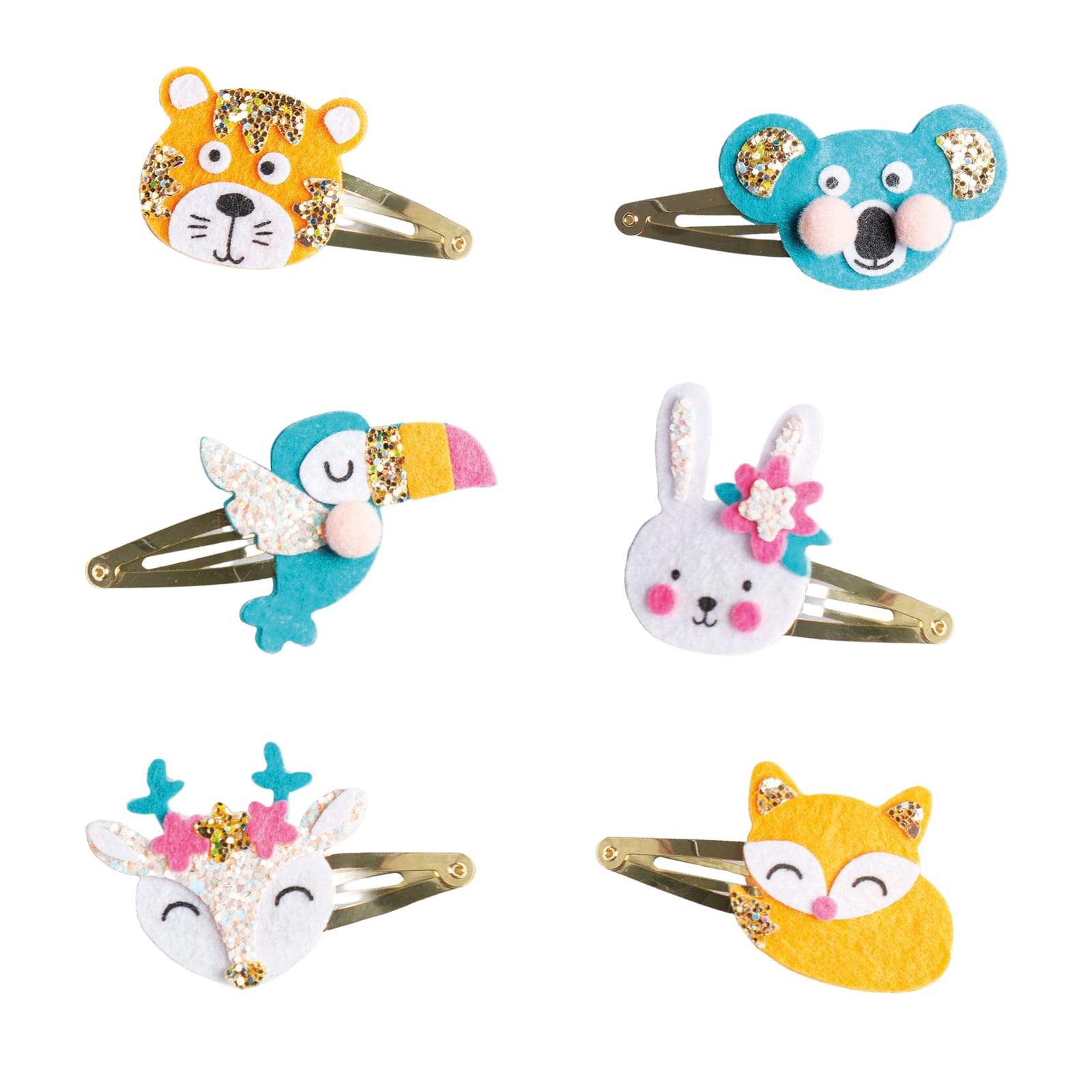 6 Glittery Animal Hairclips To Make