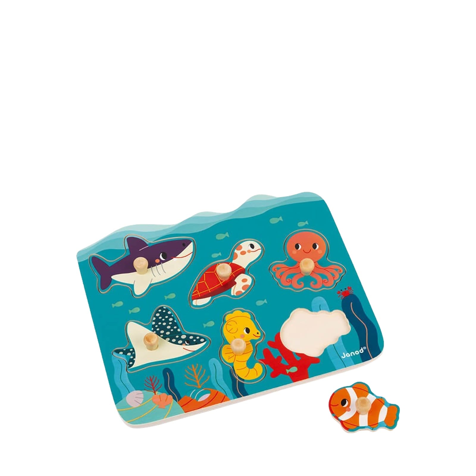 Wooden Ocean Peg Puzzle