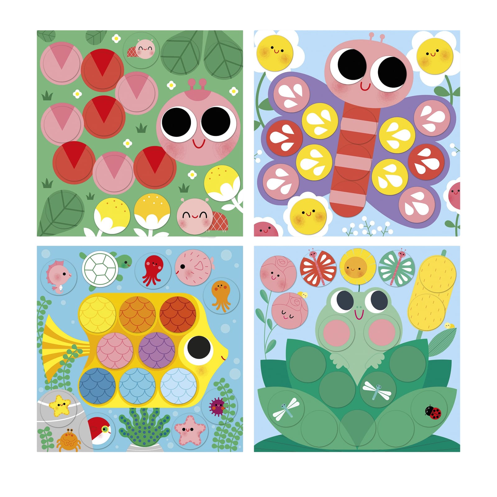 Repositionable Thick Stickers and Scenes - The Pond