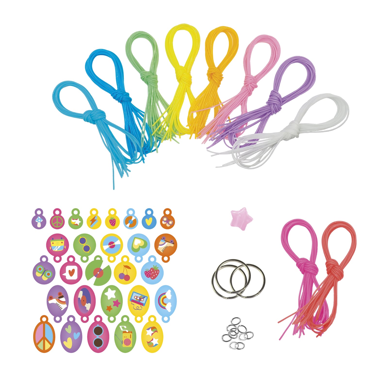 Scoubidous Peace and Love - 50 Threads Set