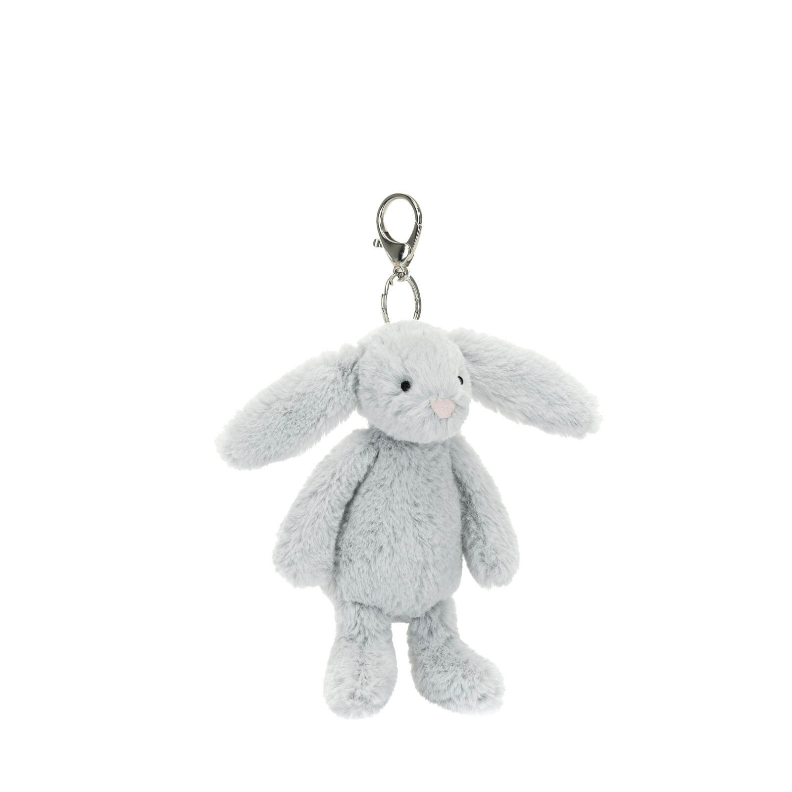 Bashful Bunny Silver Bag Charm