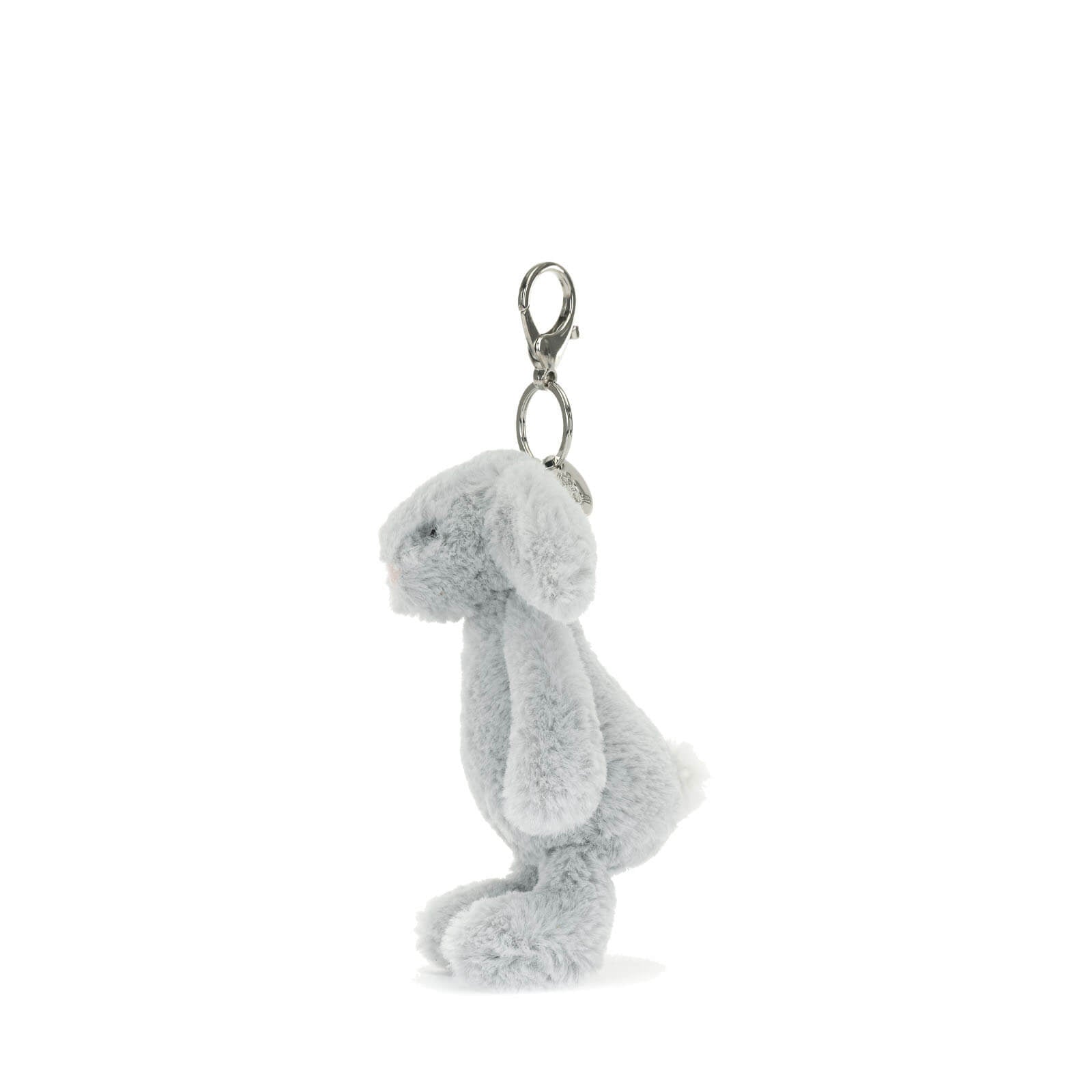 Bashful Bunny Silver Bag Charm