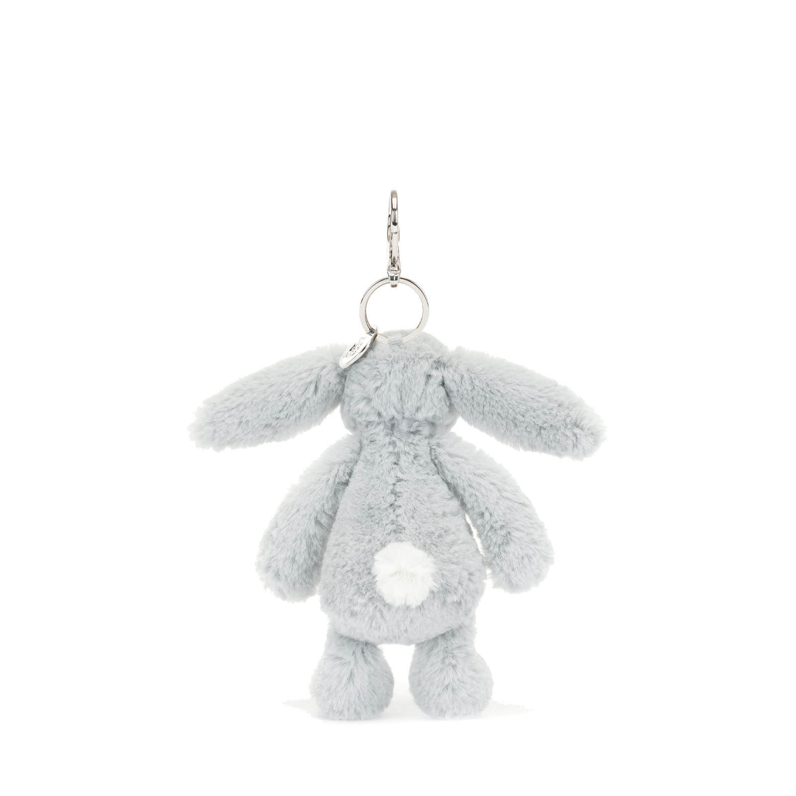 Bashful Bunny Silver Bag Charm