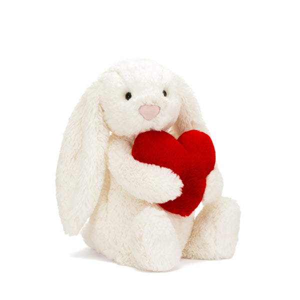 Original Bashful Bunny Red Love Heart