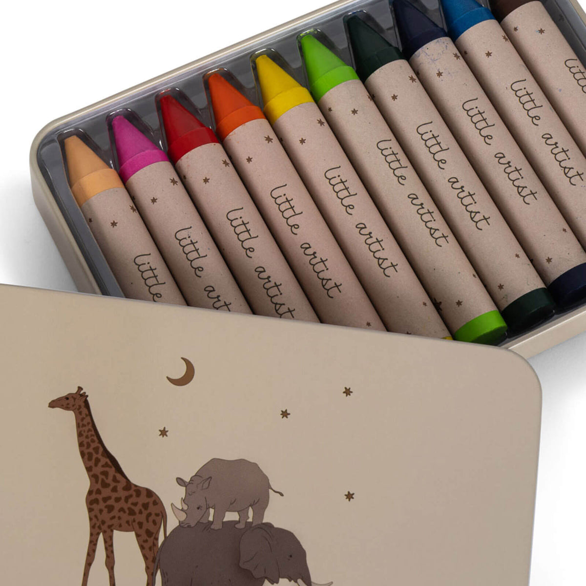 10 Bees Wax Crayons - Safari