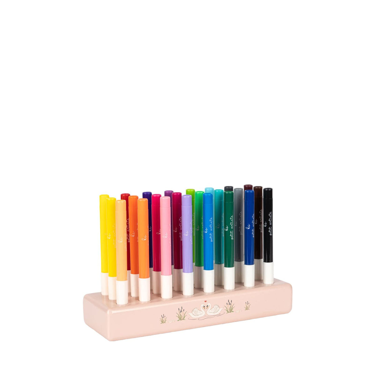 24 Markers In Wooden Block - Mizumi Big
