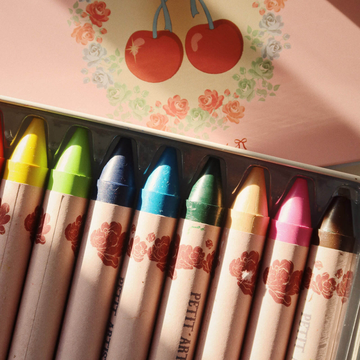 Bees Wax Crayons - Cherry Bow