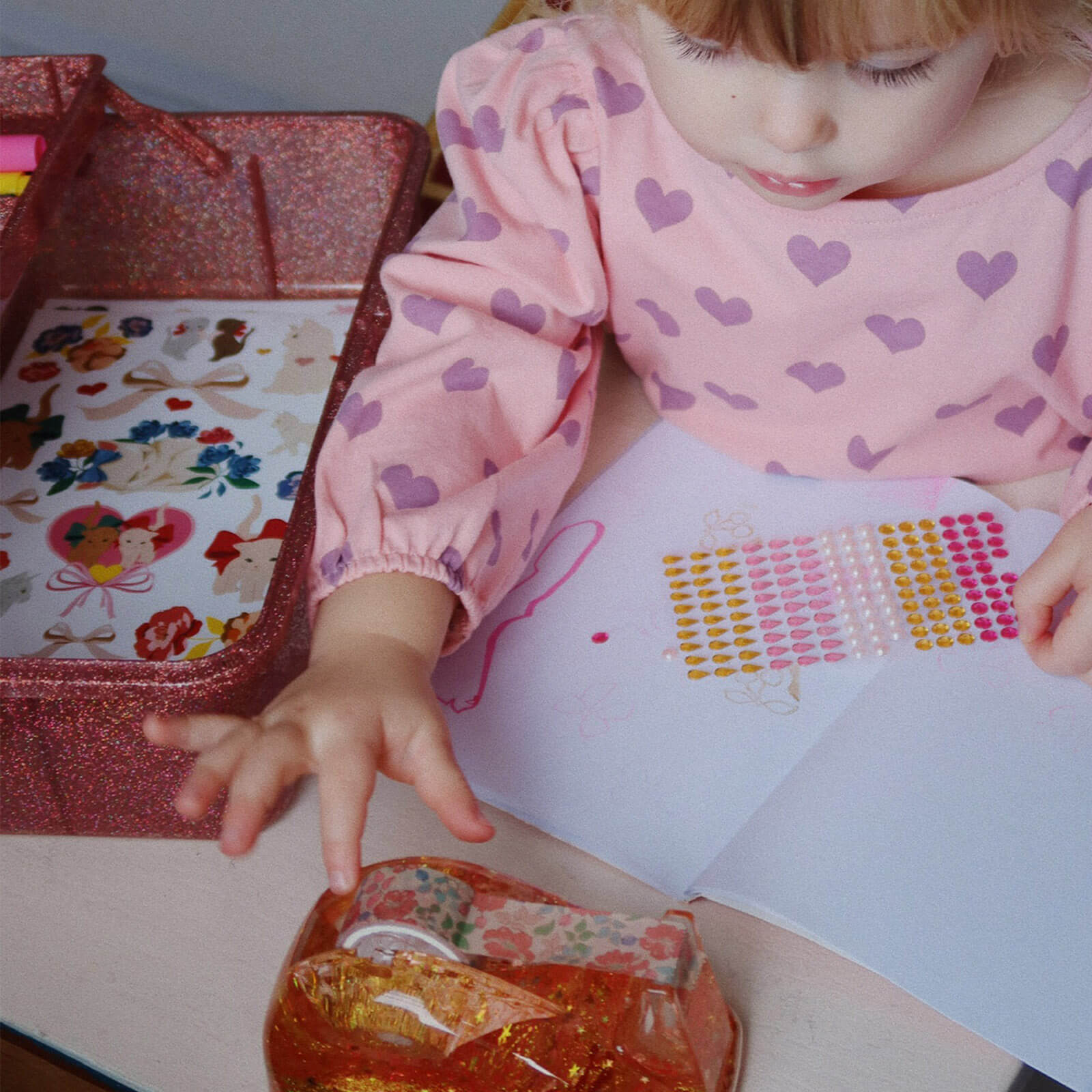 Creative Art Caddy - Glitter Rose