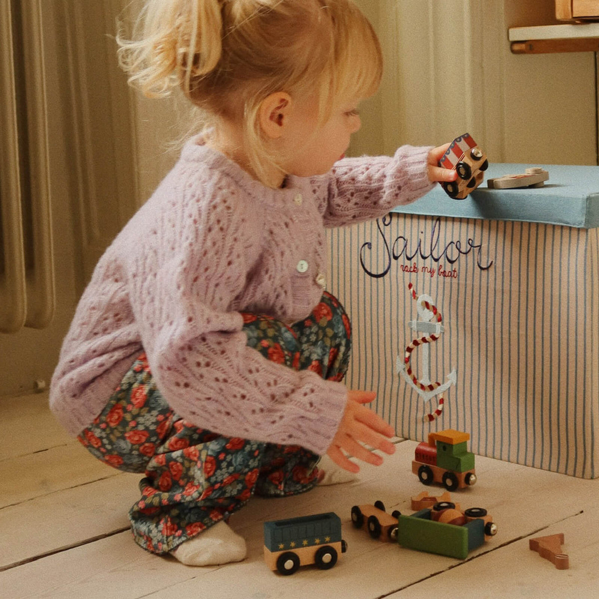 Wooden Animal Train