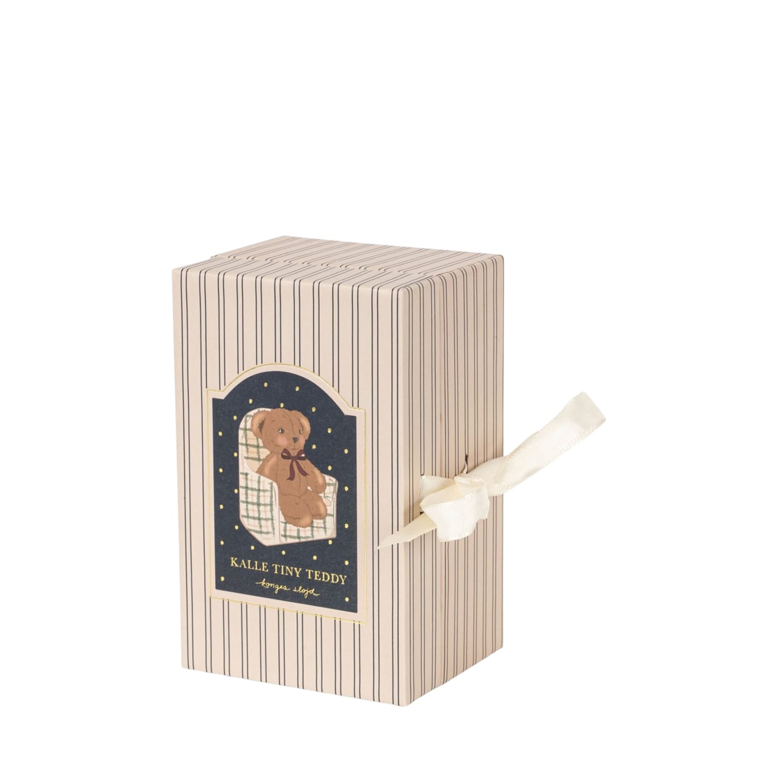 Tiny Teddy In Box - Kalle Green Check