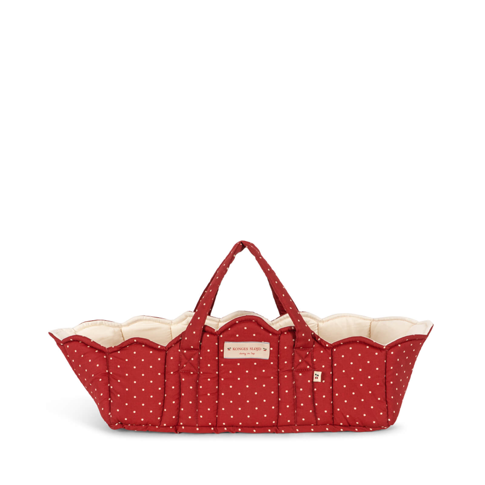 Doll Carry Cot - Fraise Dot
