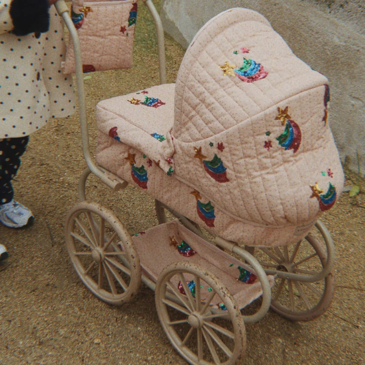 Minnie Doll Pram - Tulle Rainbow Star