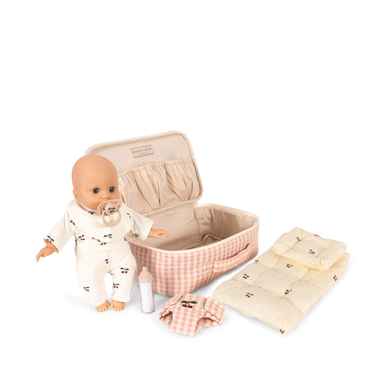 Baby Doll Nursery Suitcase - Pink Check