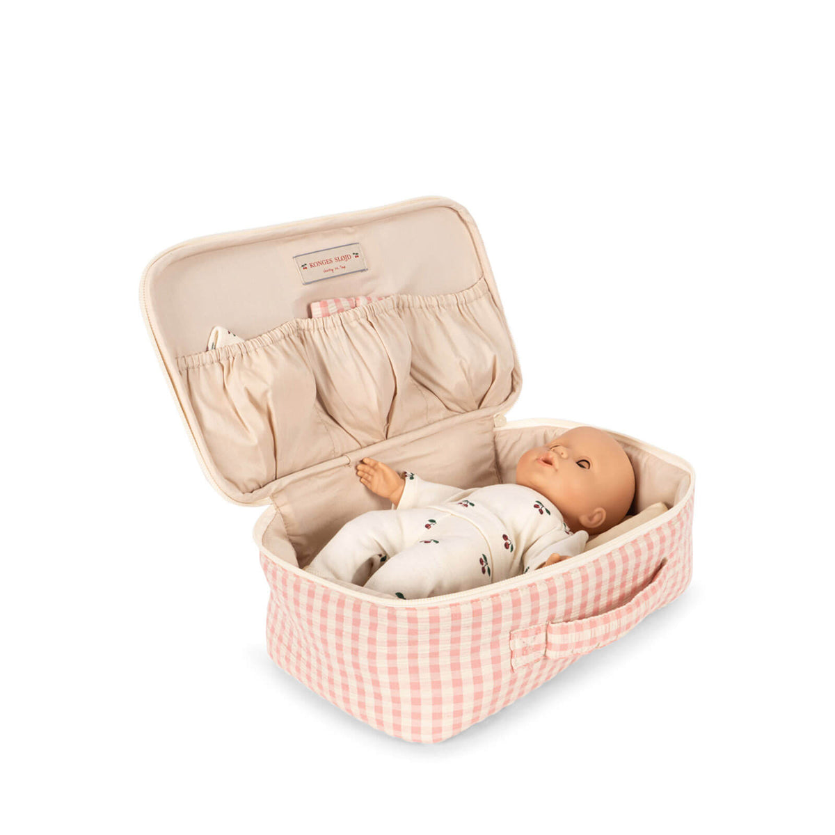 Baby Doll Nursery Suitcase - Pink Check