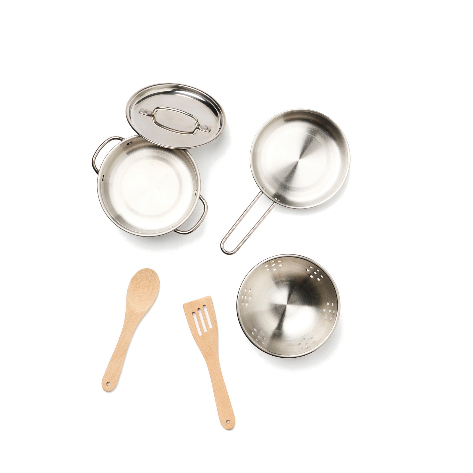 Wooden Pots and Pan Set