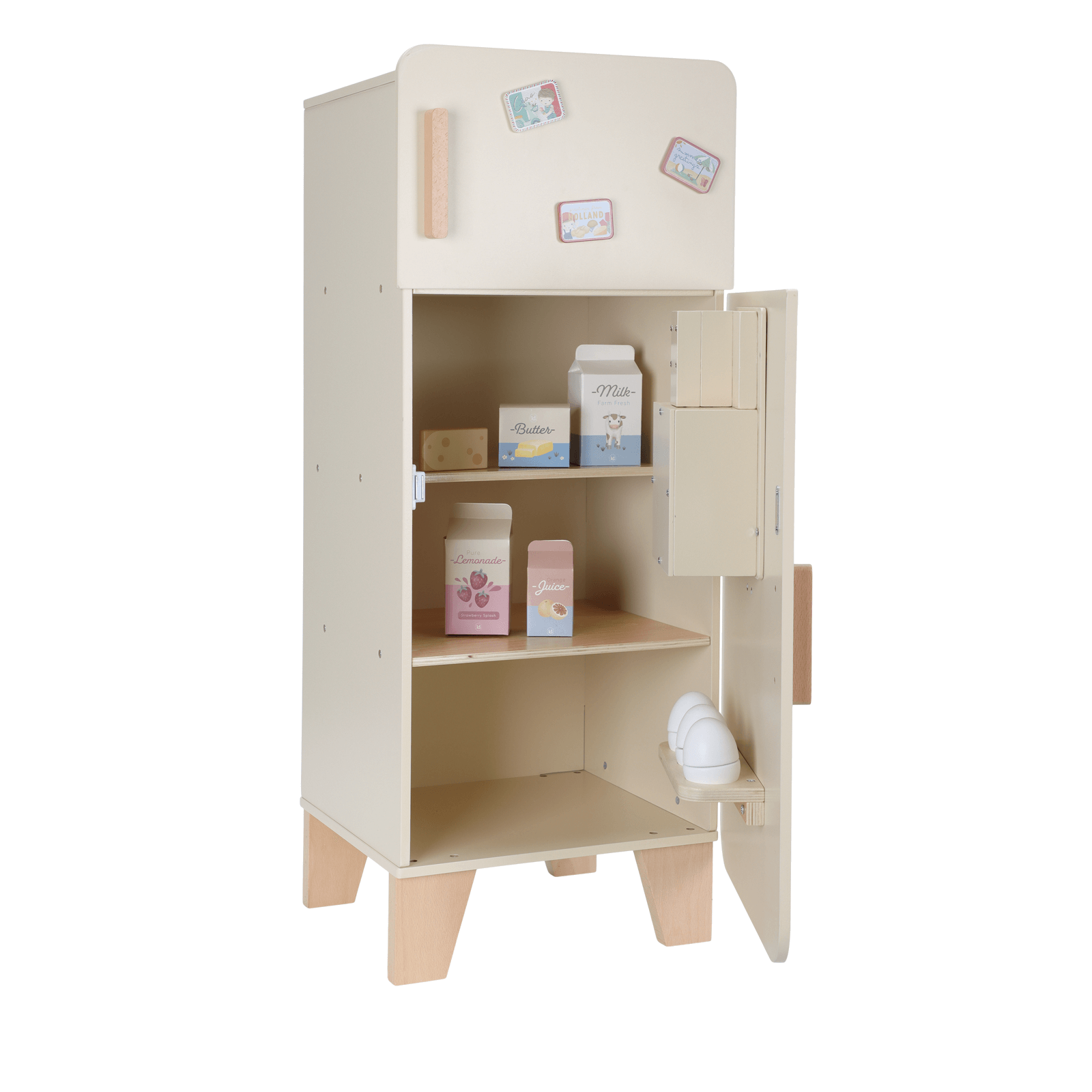 Cream Refrigerator Plus 19 Accessories