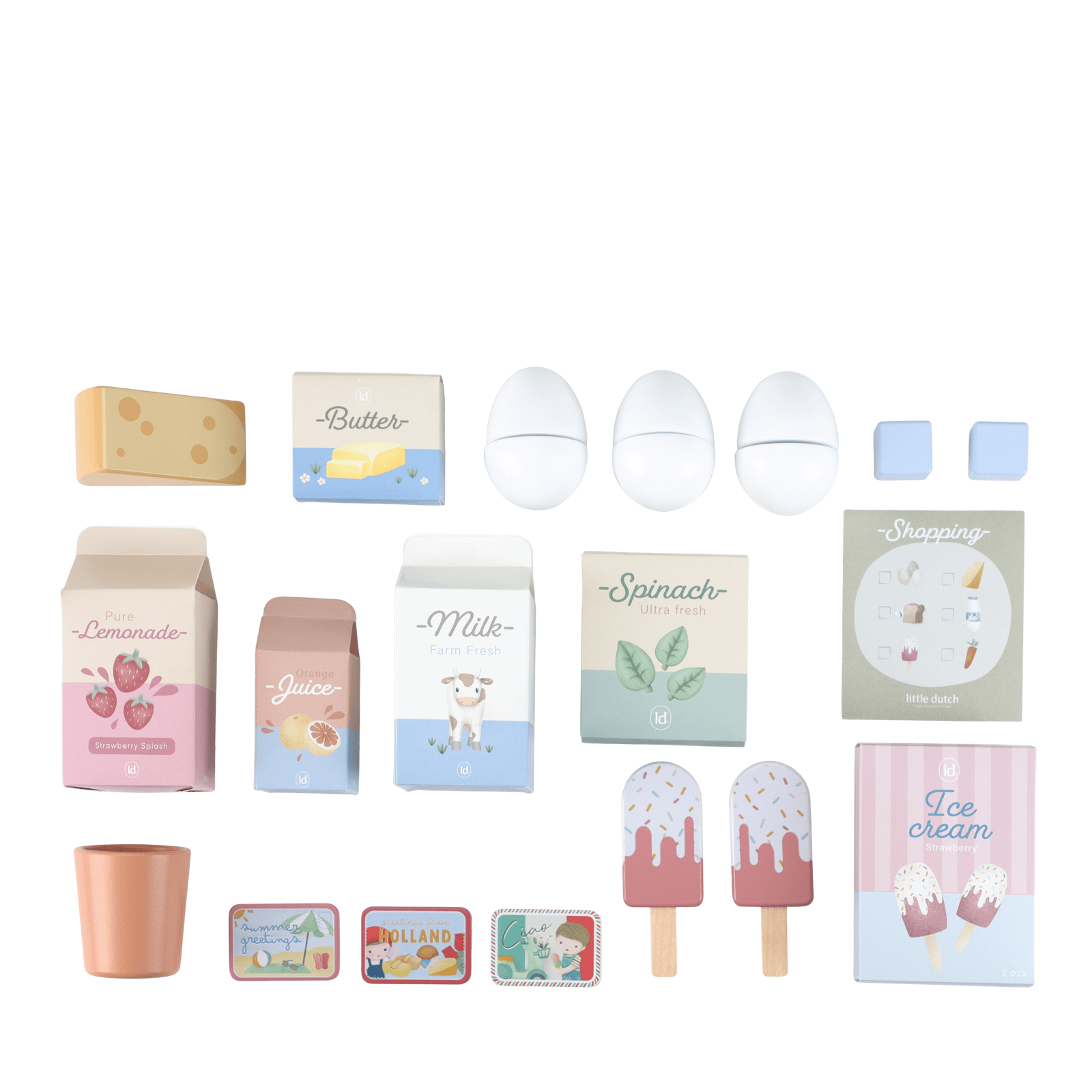 Cream Refrigerator Plus 19 Accessories