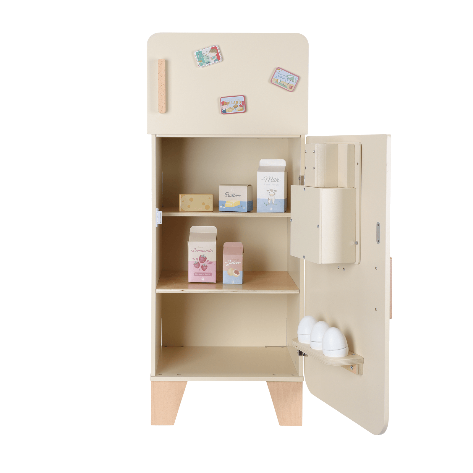 Cream Refrigerator Plus 19 Accessories