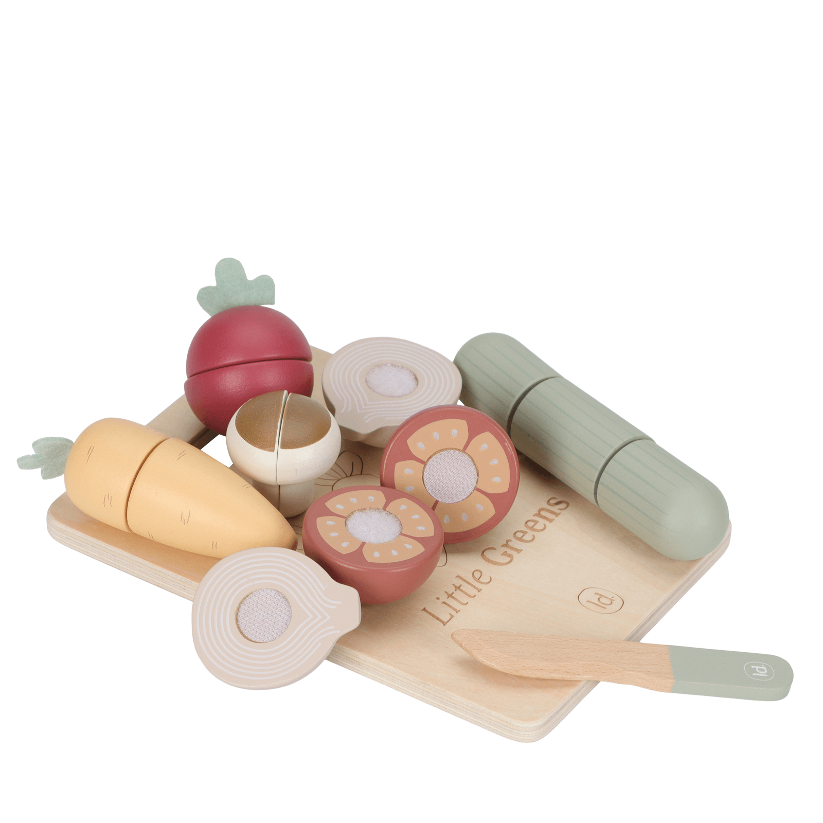 Wooden Cutting Vegetables - 15 Pieces