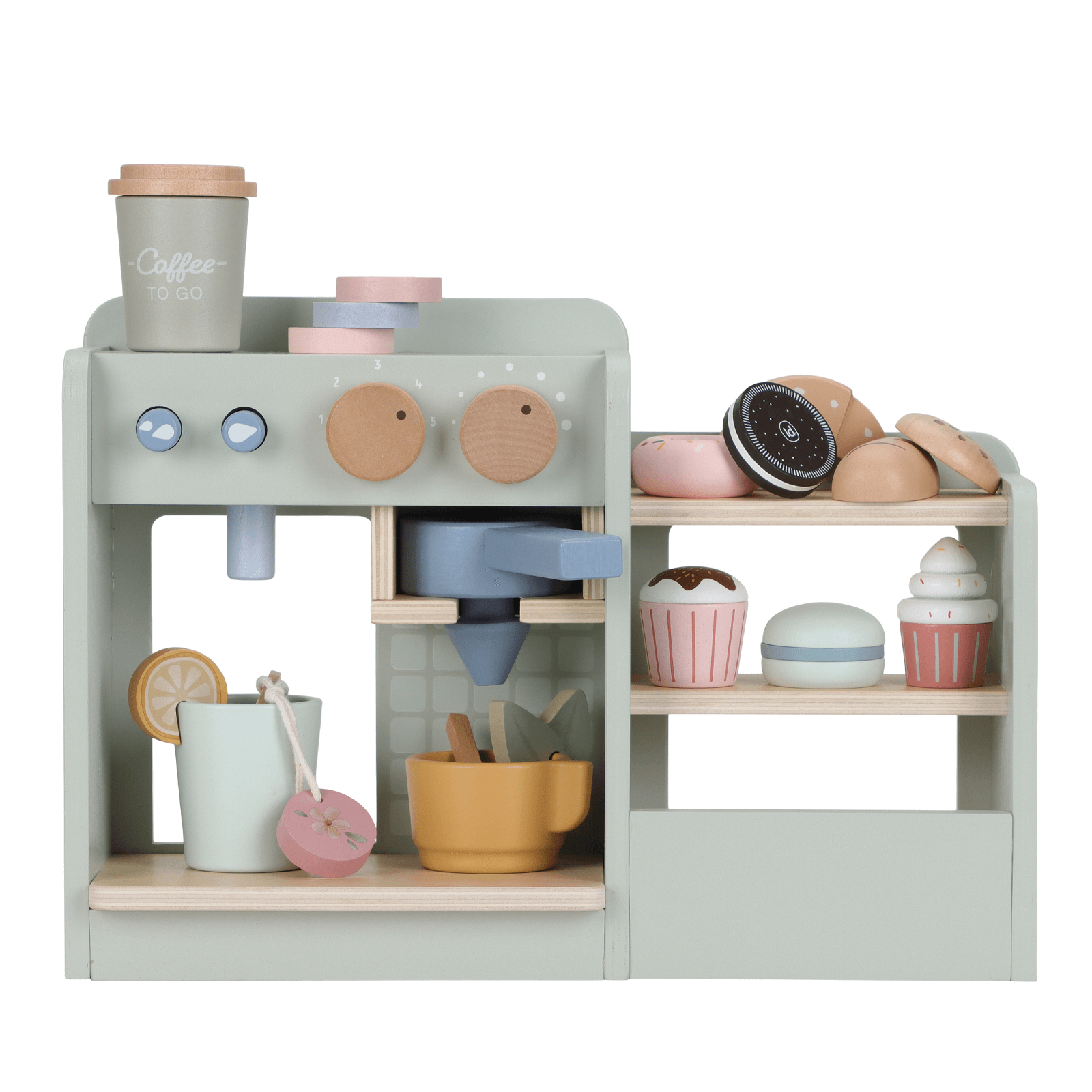 Wooden Coffee Shop Corner - 20 Pieces