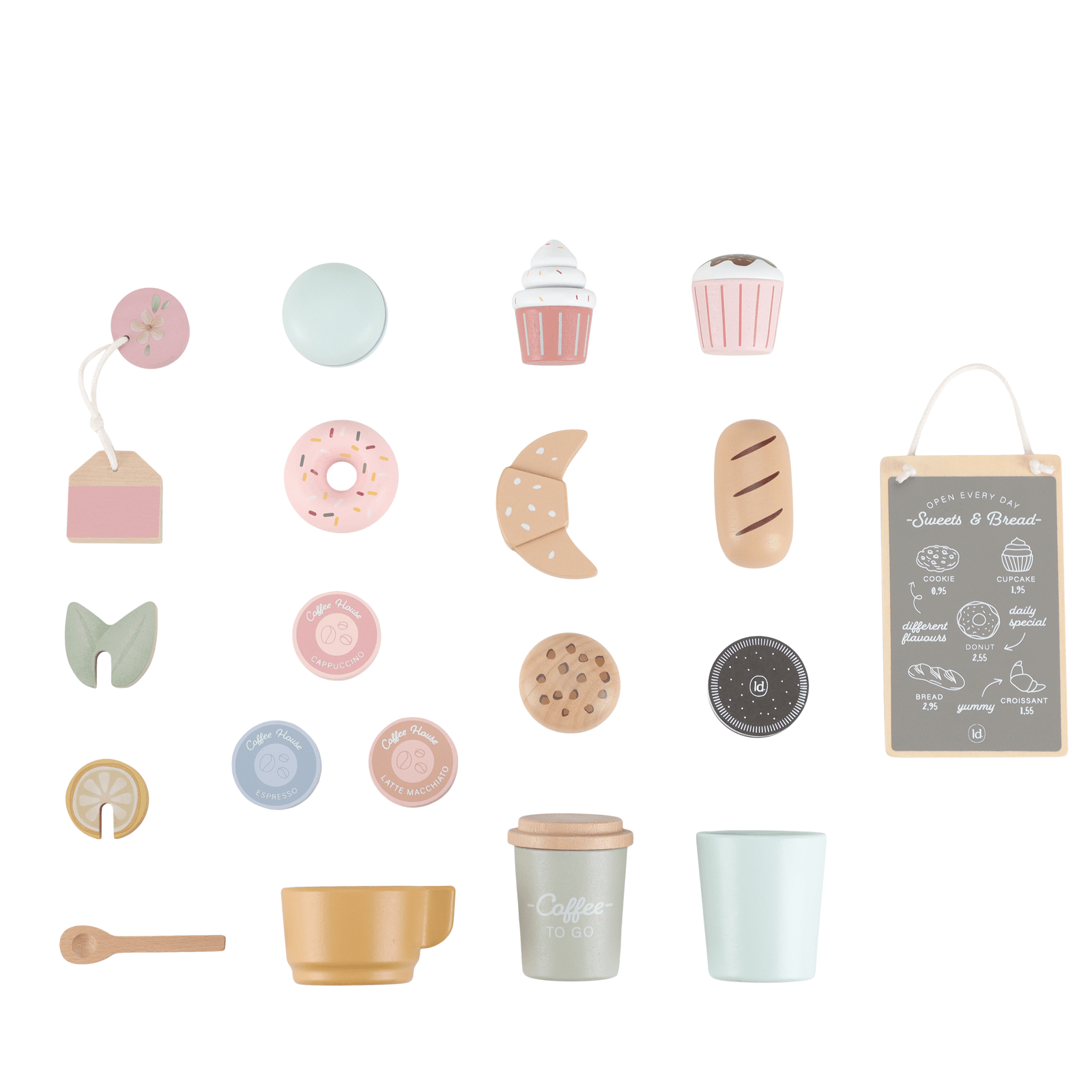 Wooden Coffee Shop Corner - 20 Pieces