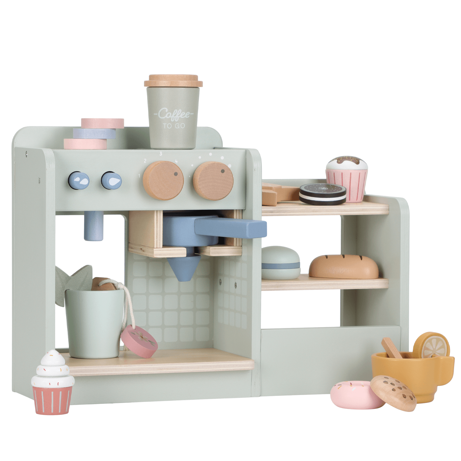 Wooden Coffee Shop Corner - 20 Pieces