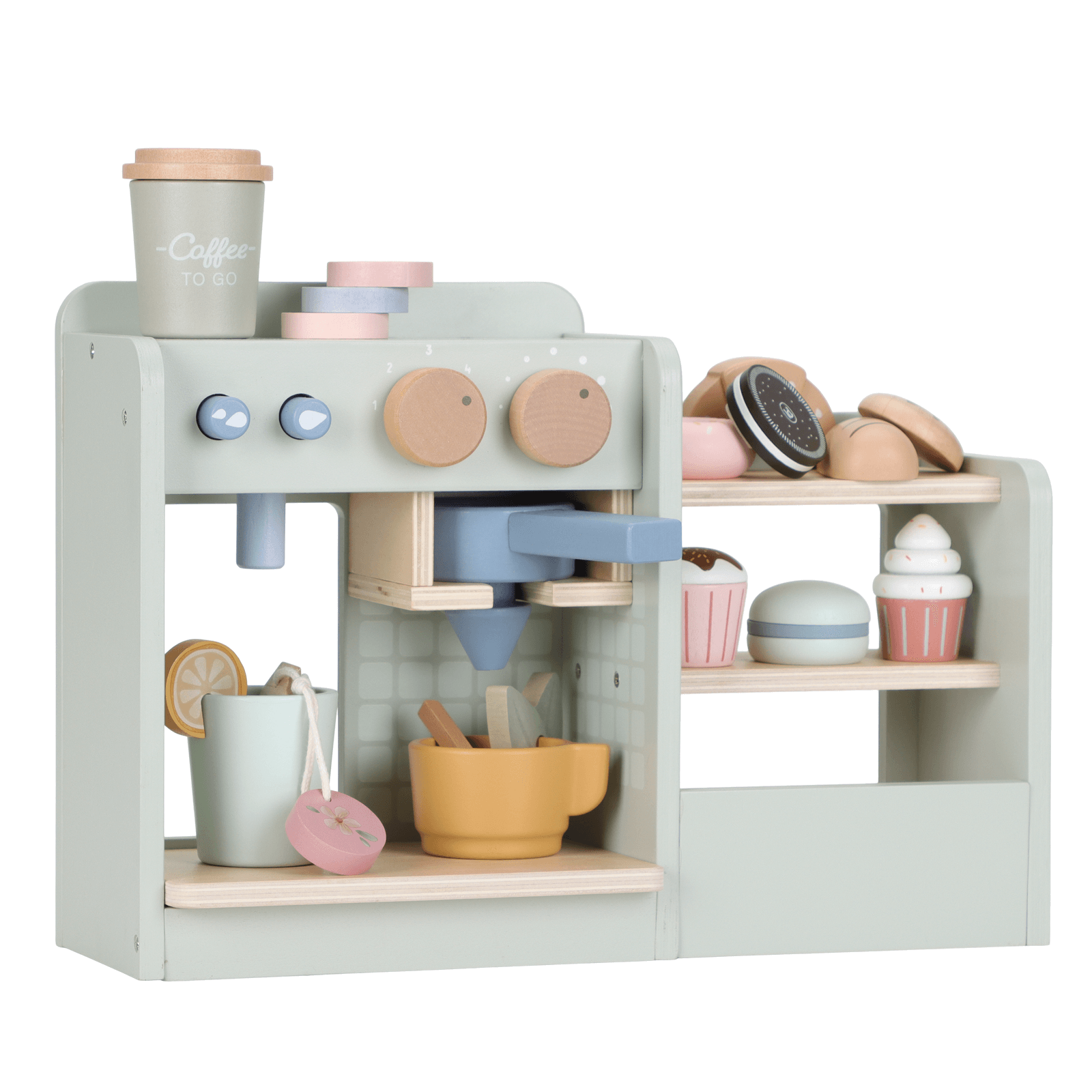 Wooden Coffee Shop Corner - 20 Pieces