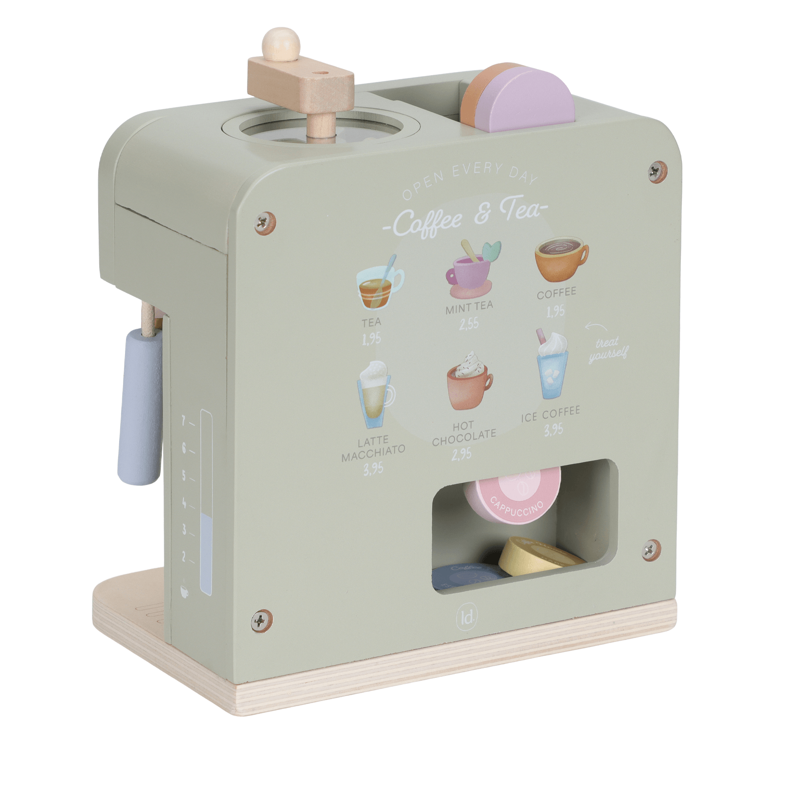 Wooden Coffee Machine - 13 Pieces