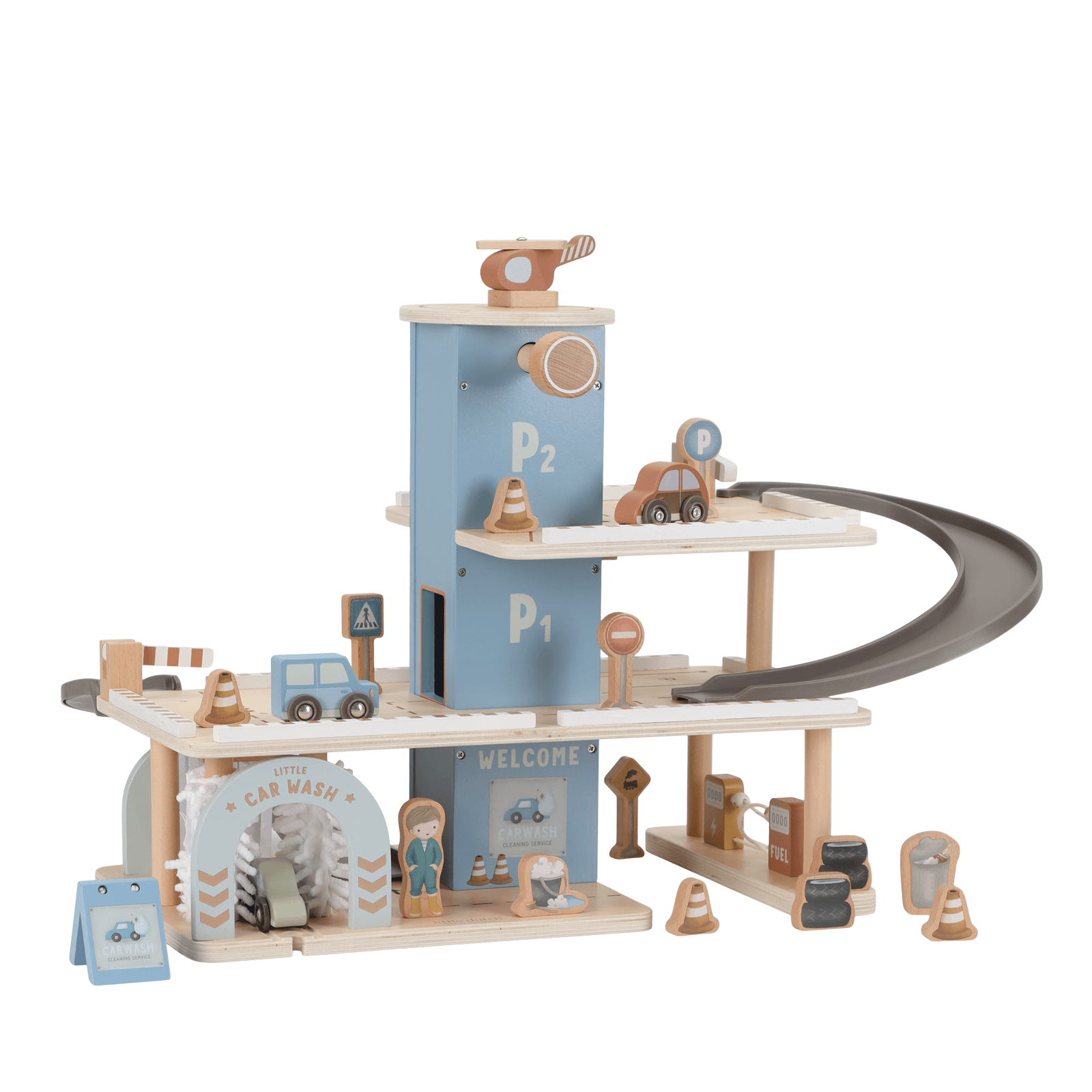 Wooden Parking Garage - 18 Pieces