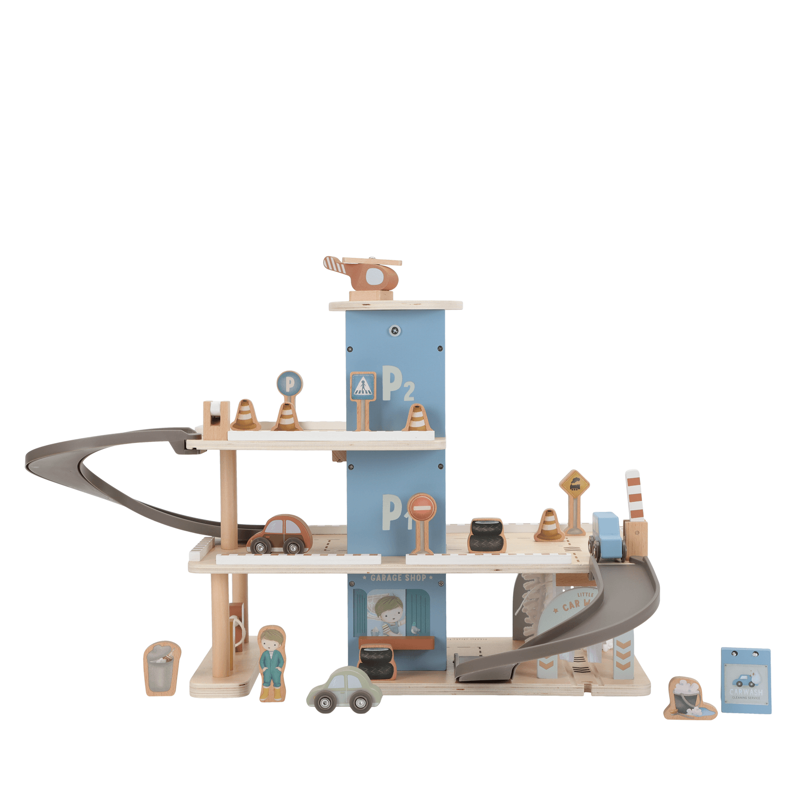 Wooden Parking Garage - 18 Pieces