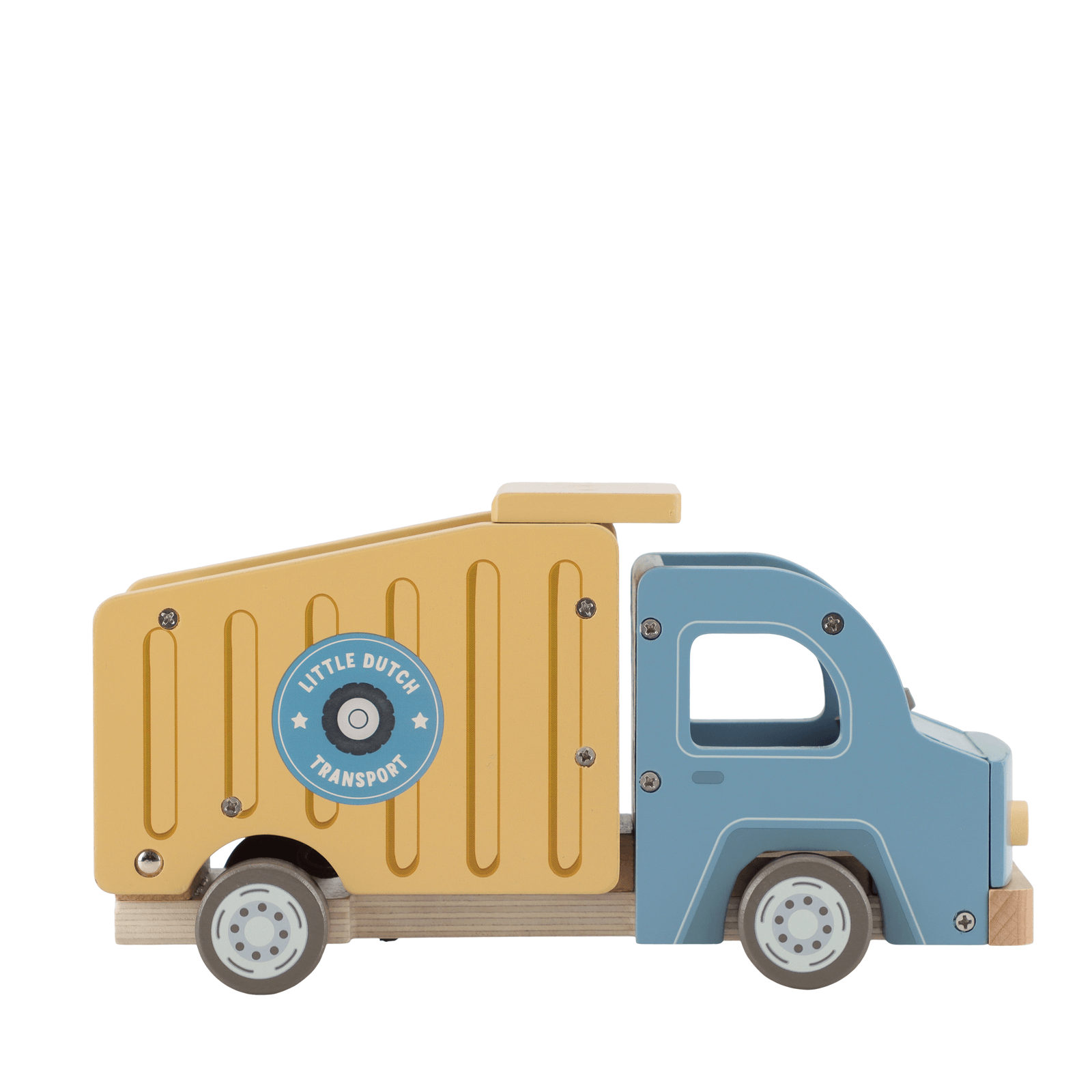 Wooden Large Garbage Truck and Peg Dolls