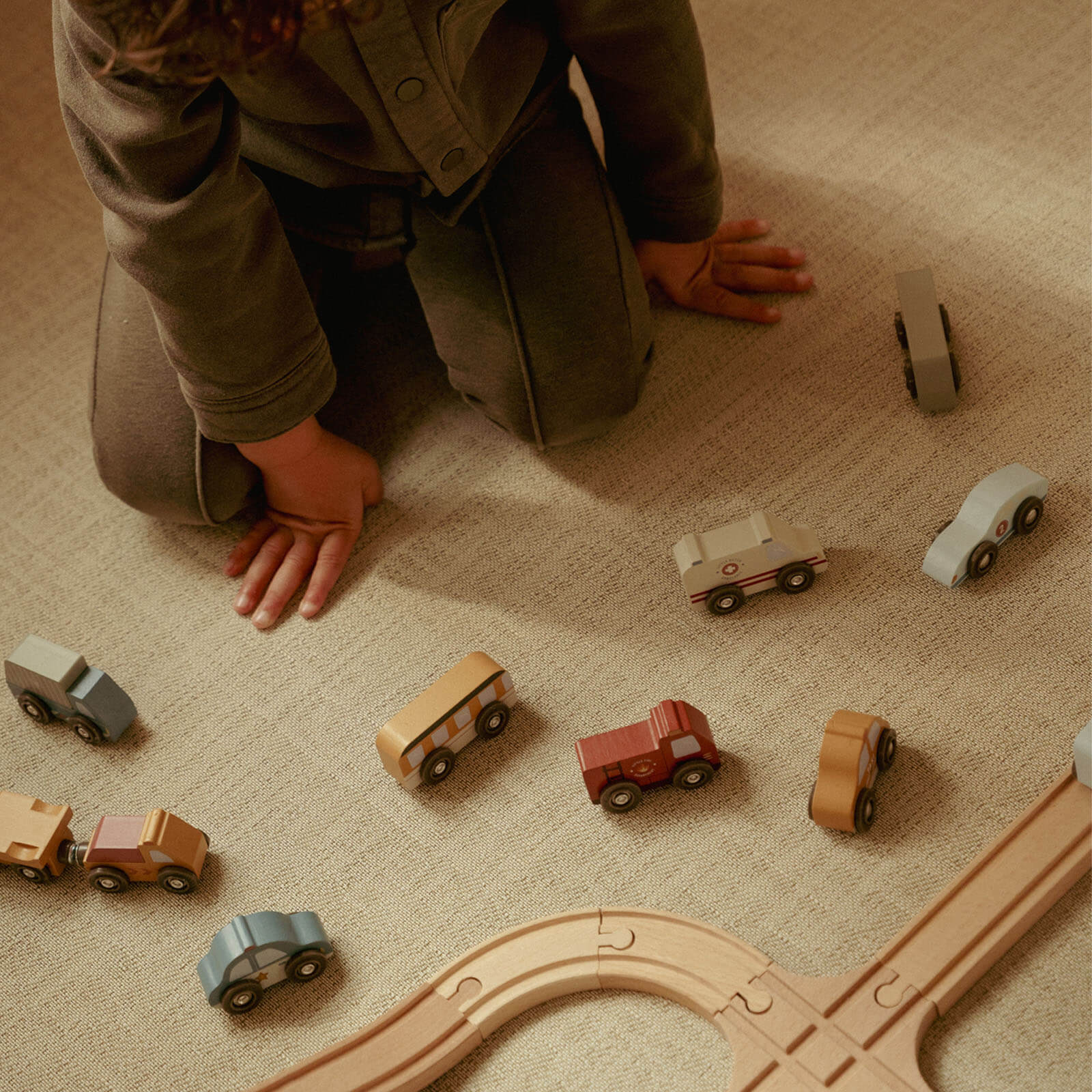 Wooden Vehicle Set - 10 Pieces