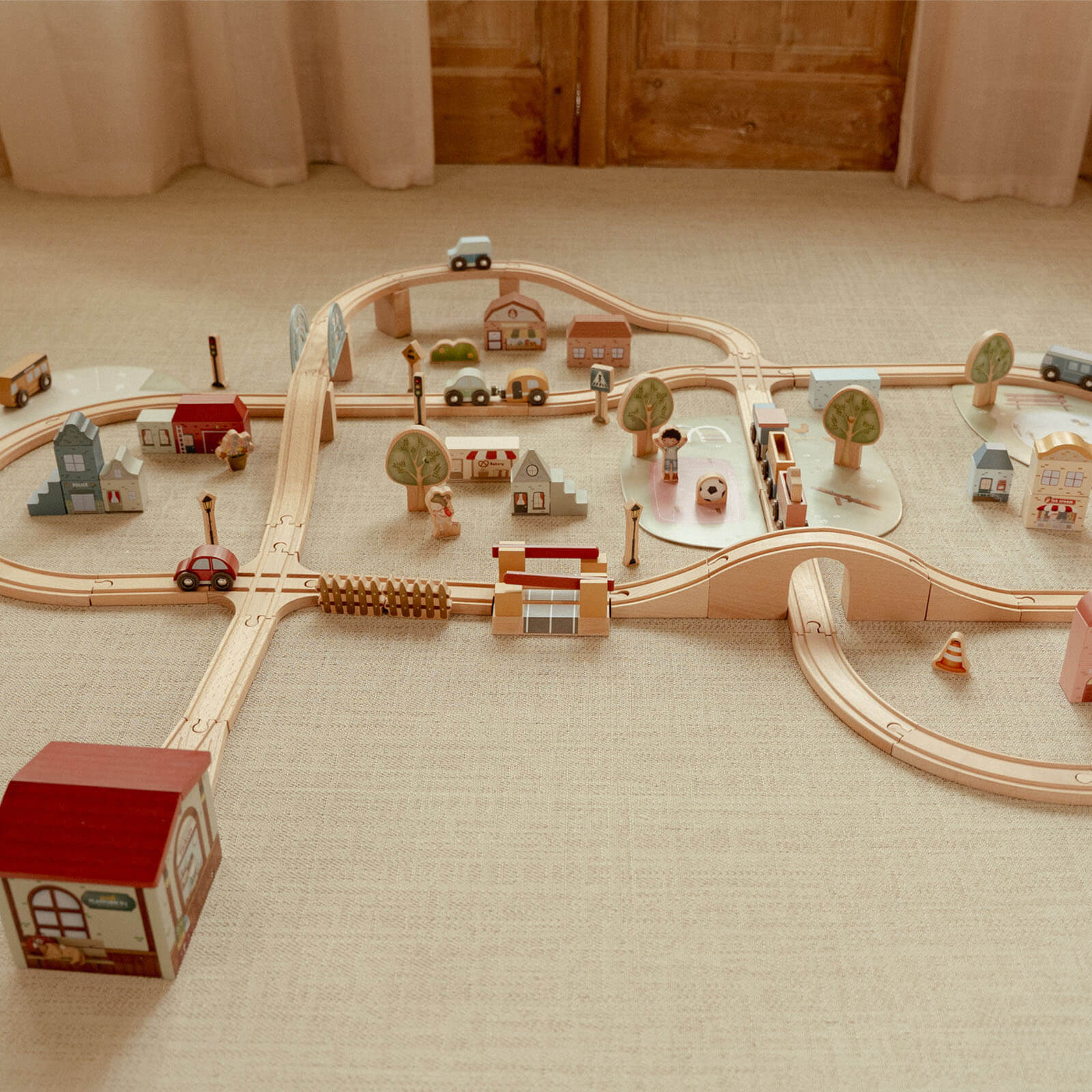 LITTLE DUTCH リトルダッチ　Train Set XL 107ピース Little Dutch Railway Train XXL Set Starter Kit