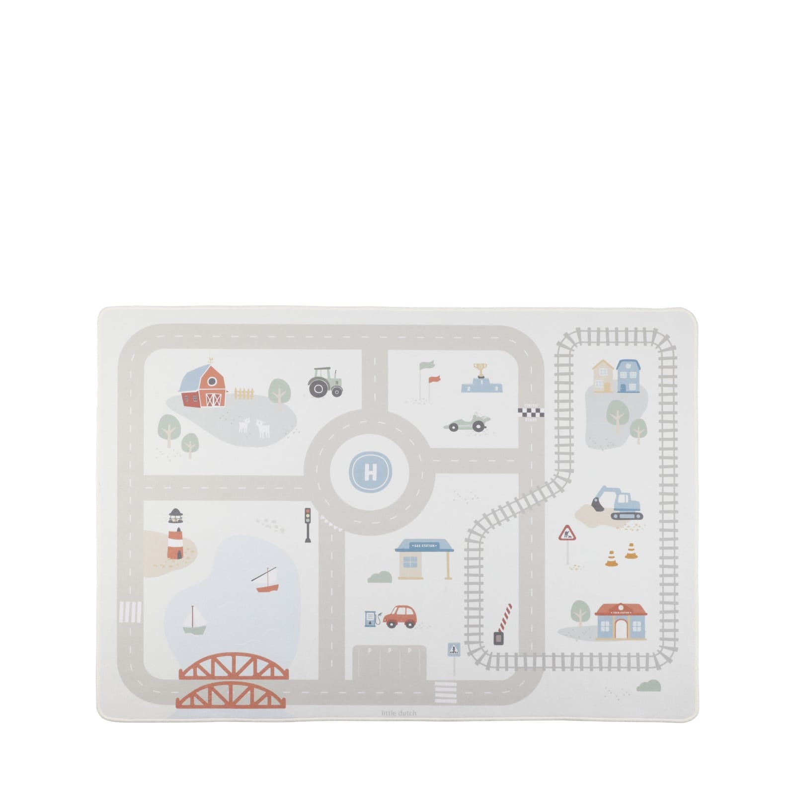Play Mat - Mini City Road and Train Track