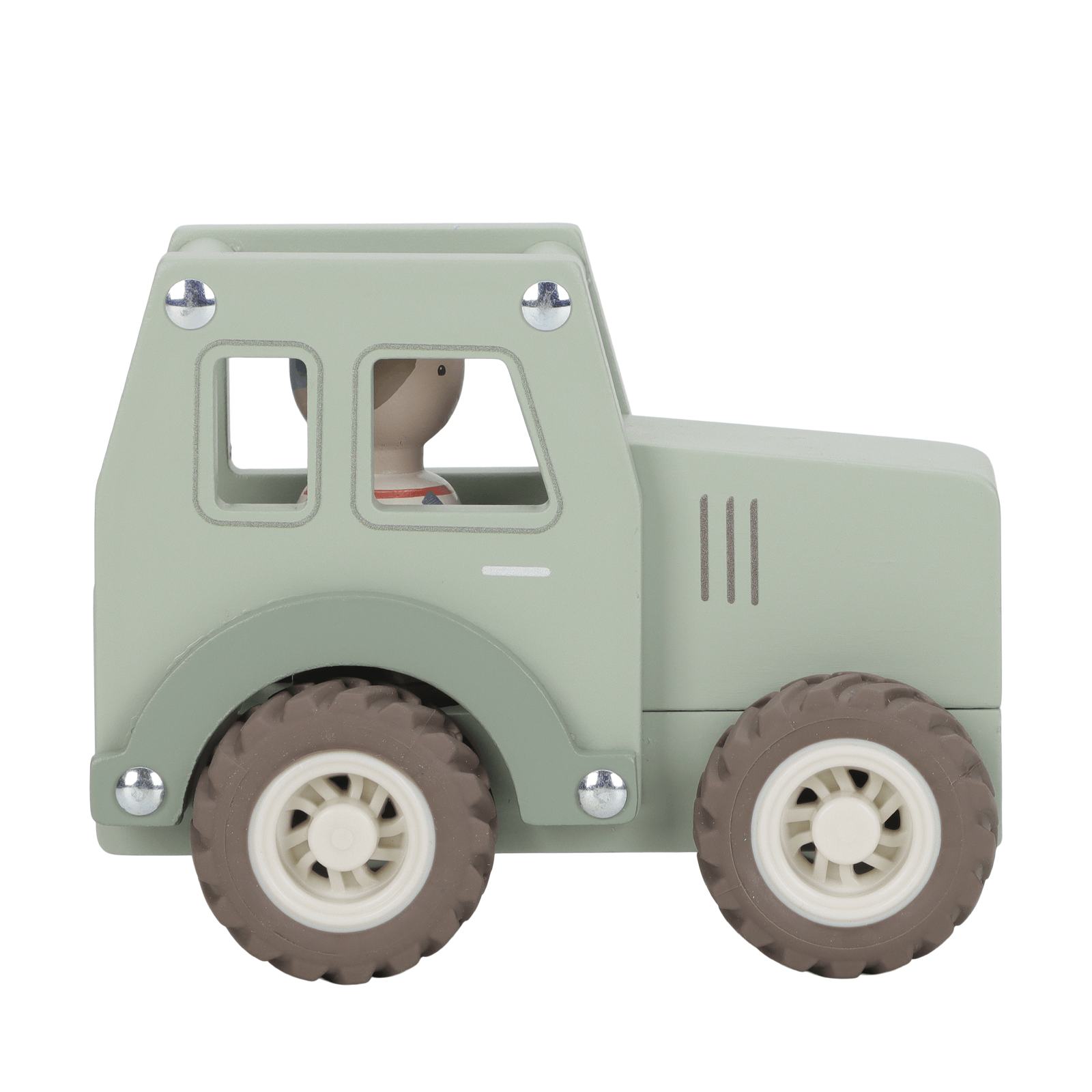 Wooden Tractor and Peg Doll