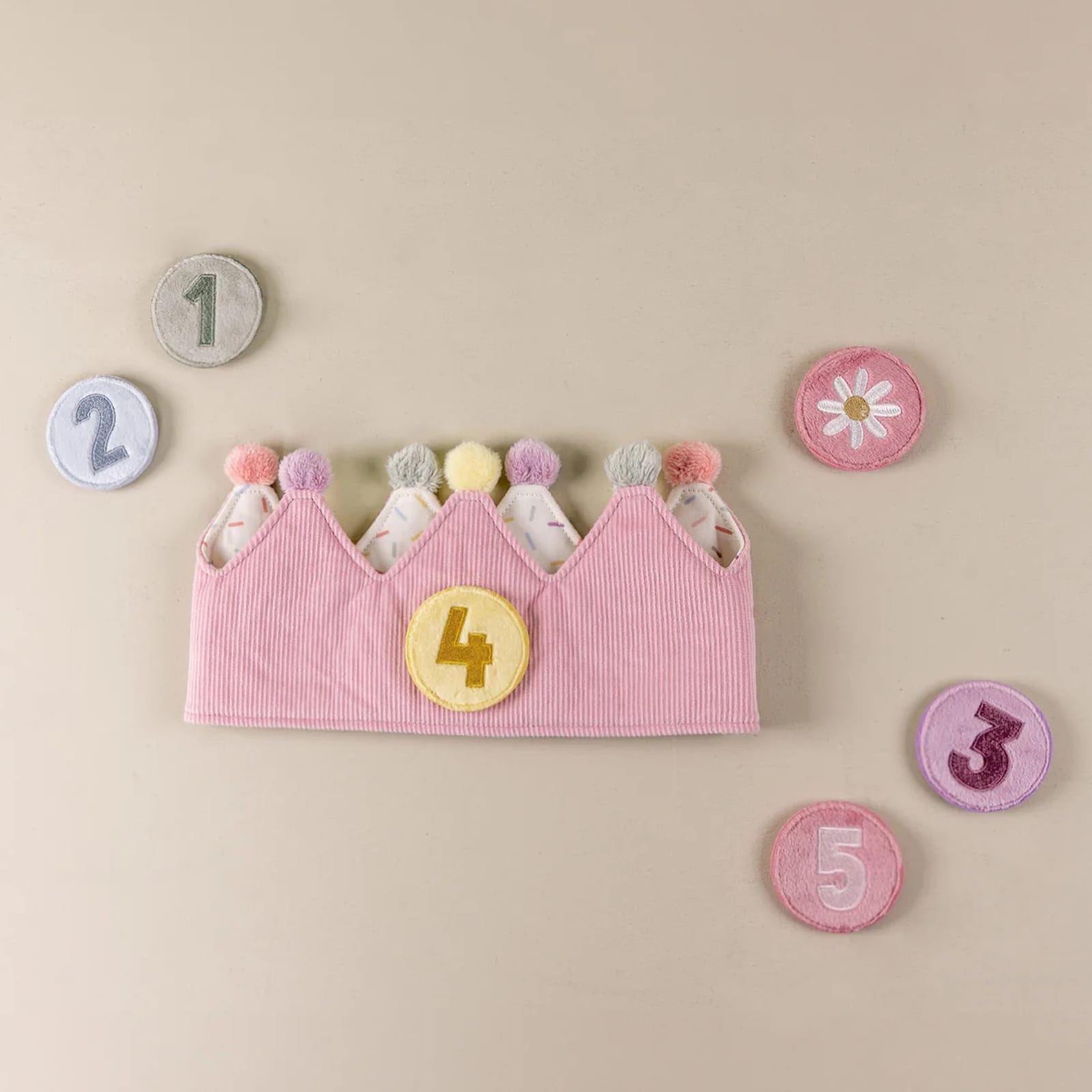 Birthday Crown With Numbers - Pink