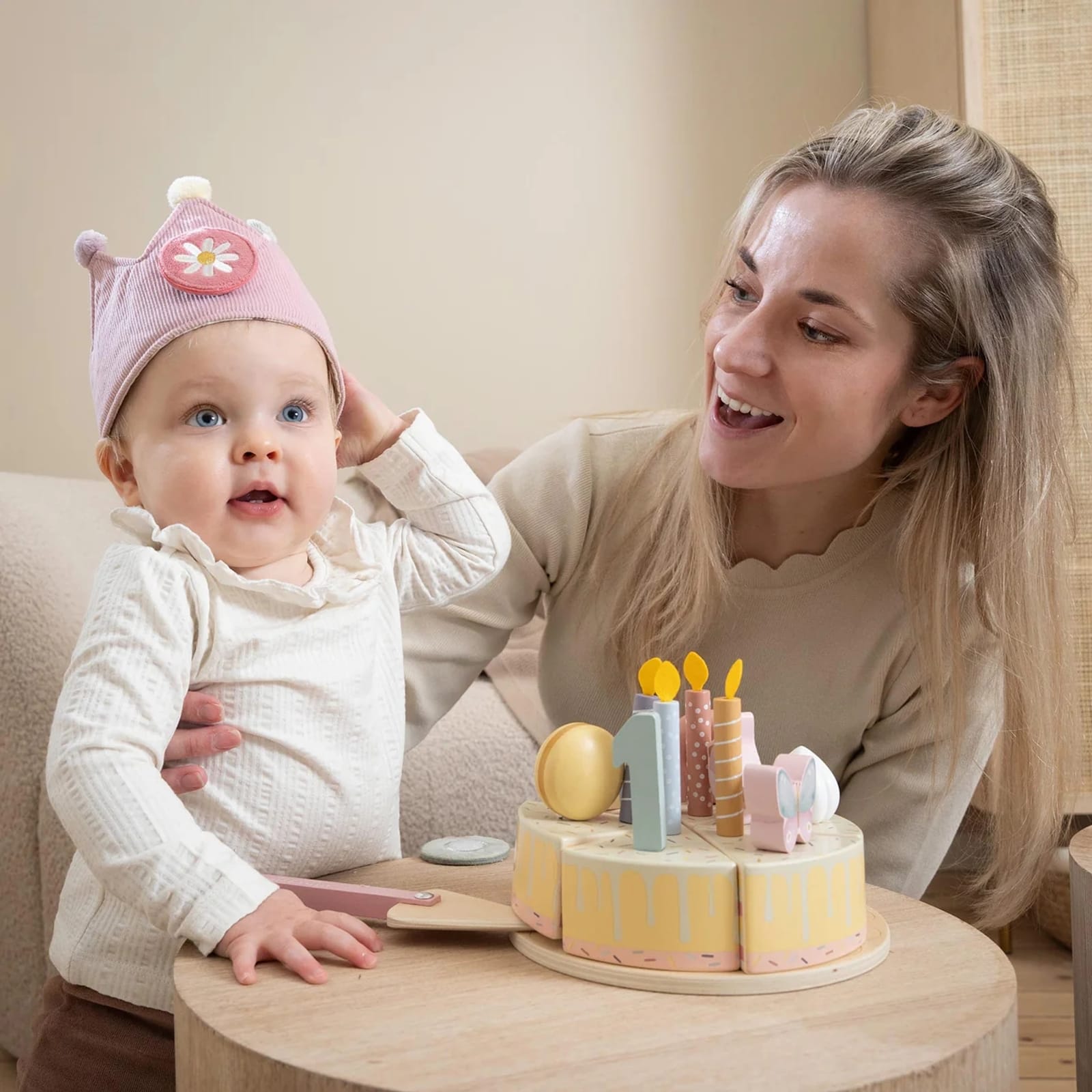 Birthday Crown With Numbers - Pink