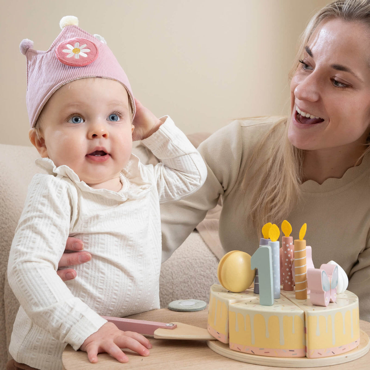 Birthday Crown With Numbers - Pink