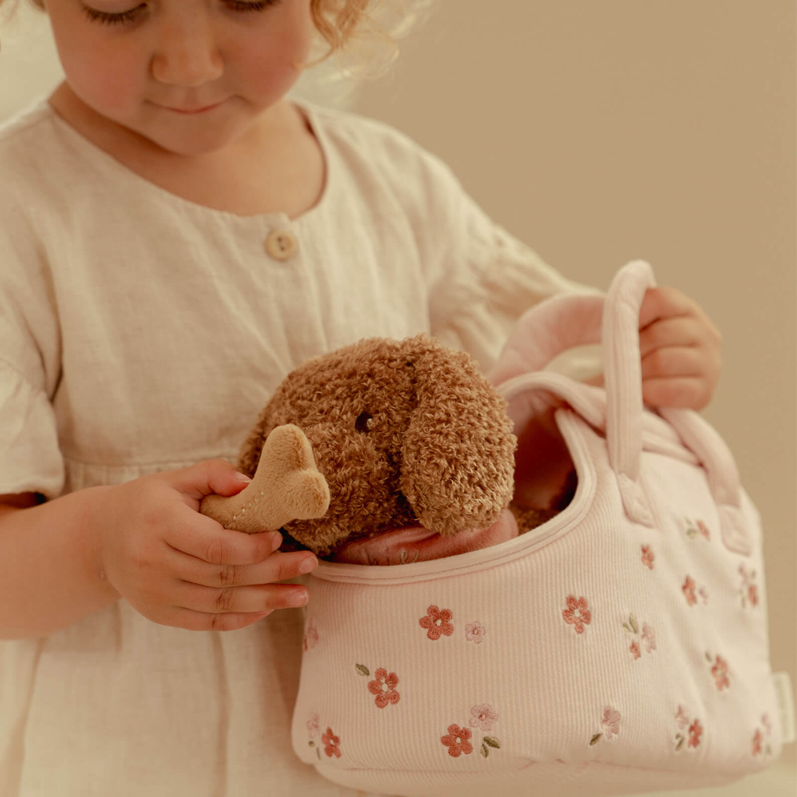 Plush Dog Jackie In Bag