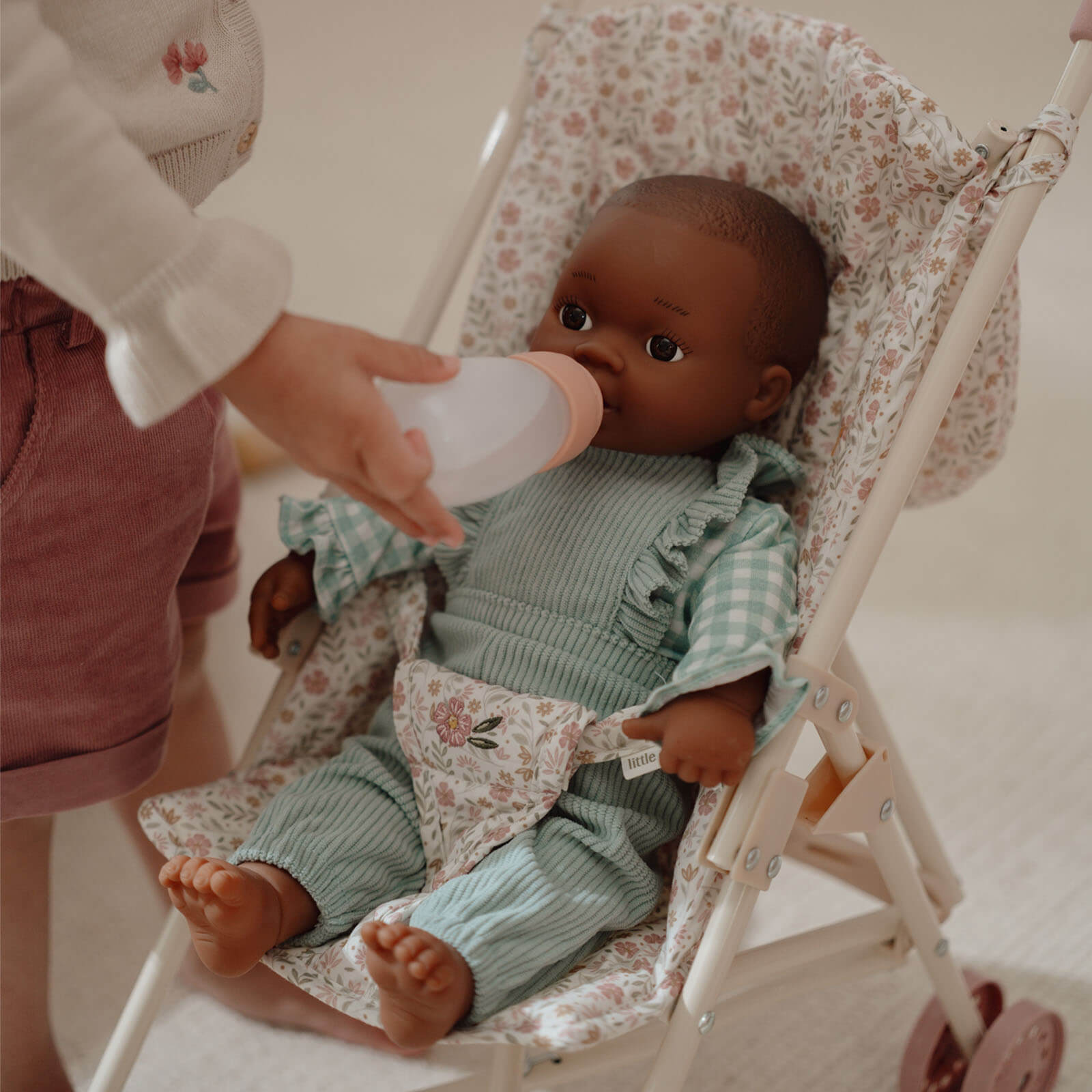 Baby Doll Stroller - Pink and Cream