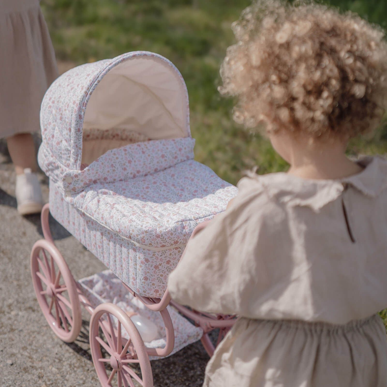 Baby Doll Pram - Pink Flowers