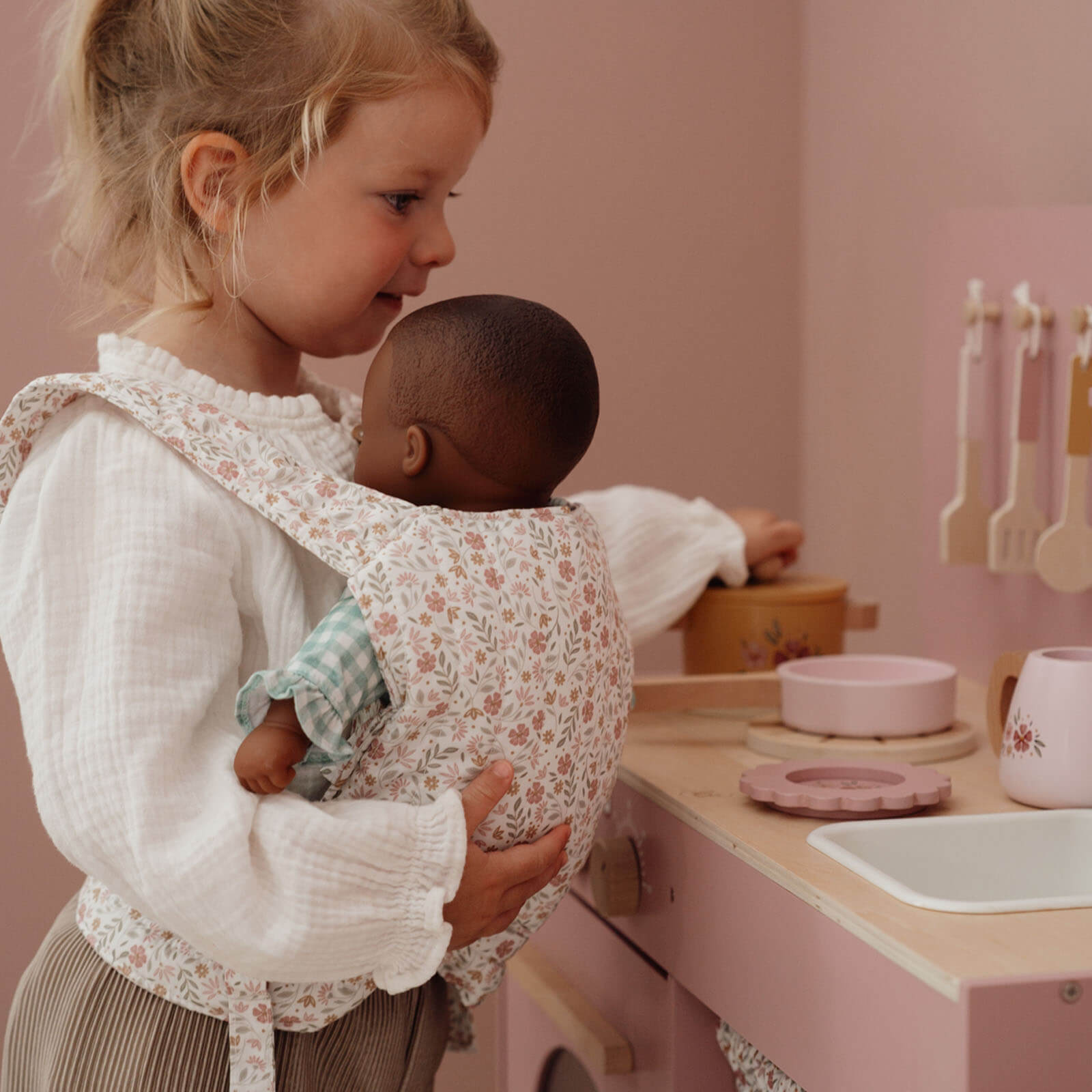 Baby Doll Carrier - Pink Flowers