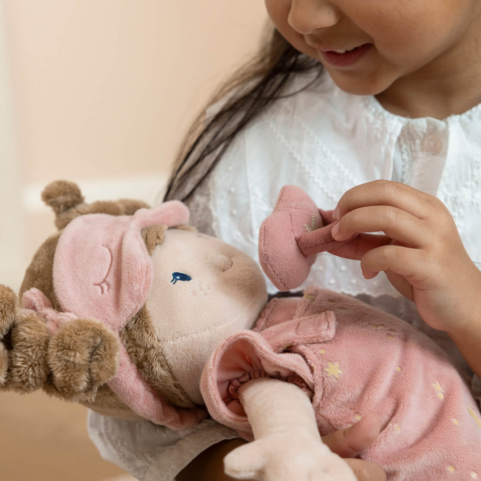 Big Baby Doll In Sleeping Bag - Rosa 40cm