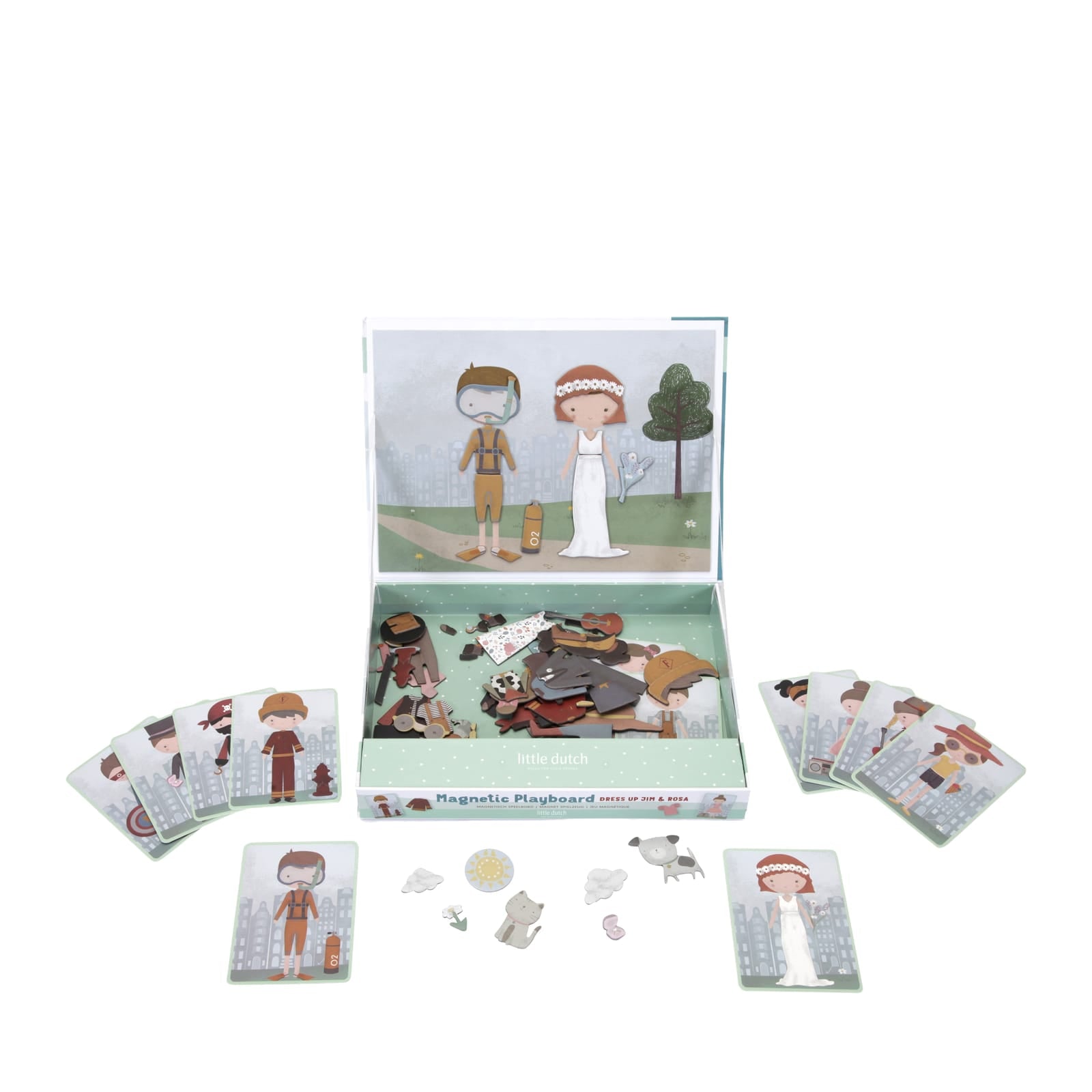 Magnetic Play Board - Dress Rosa and Jim