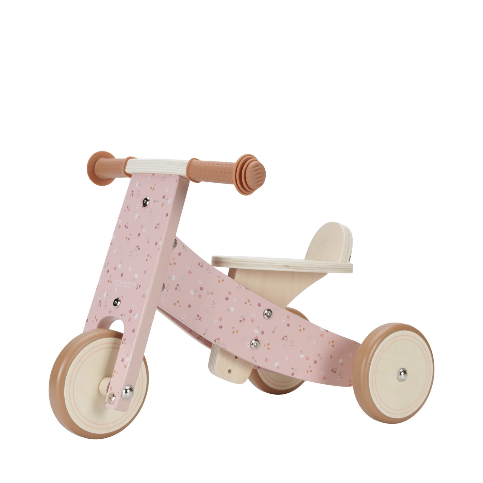 Wooden Tricycle - Pink Flower