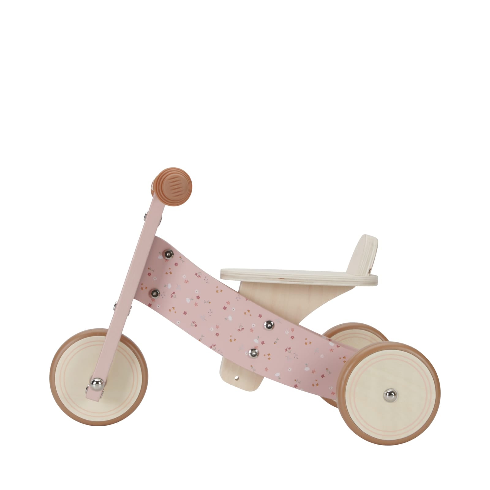 Wooden Tricycle - Pink Flower