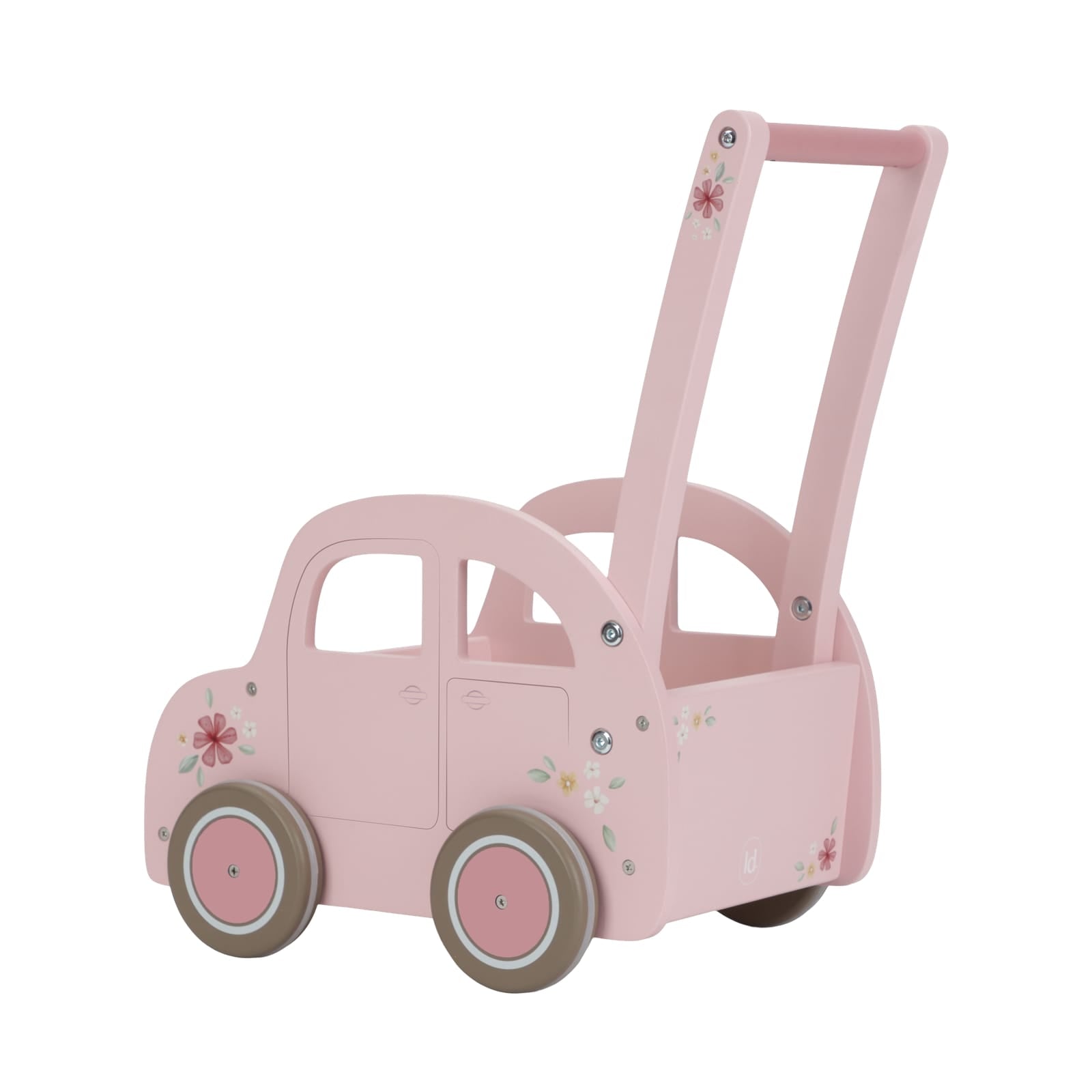 Little Dutch Baby Walker Pink Car