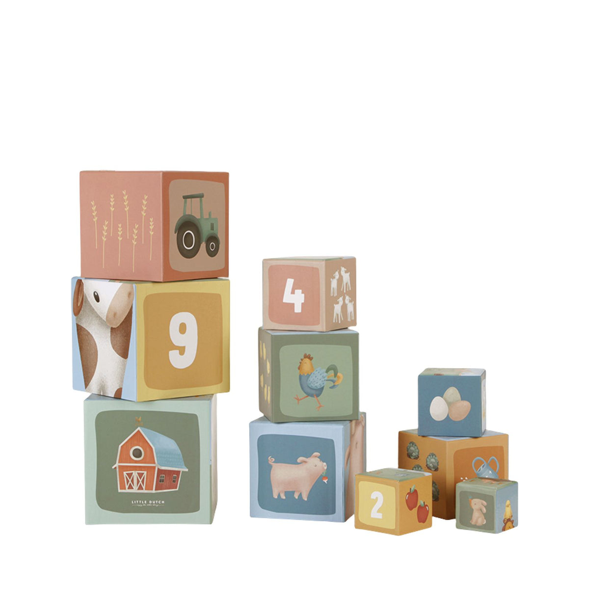 Building Blocks Cardboard - Little Farm