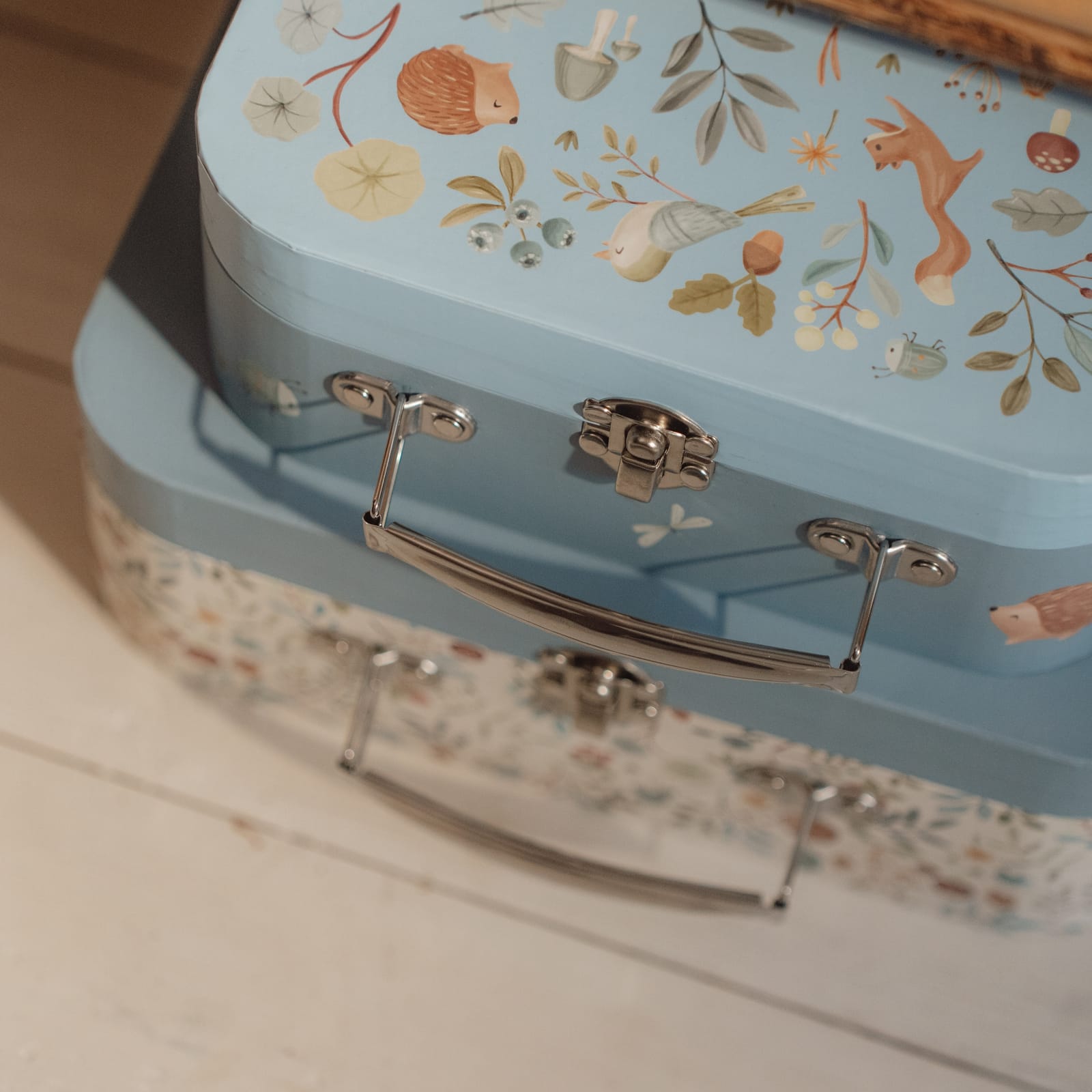 Suitcase Set - Forest Friends Blue